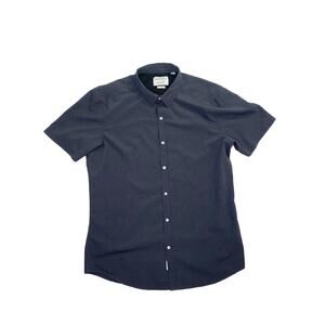 Paper Denim & Cloth Men’s XL Slim Fit Dark Gray Short Sleeve Button Up Shirt